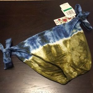 Lucky brand bikini bottom tie dye swim
